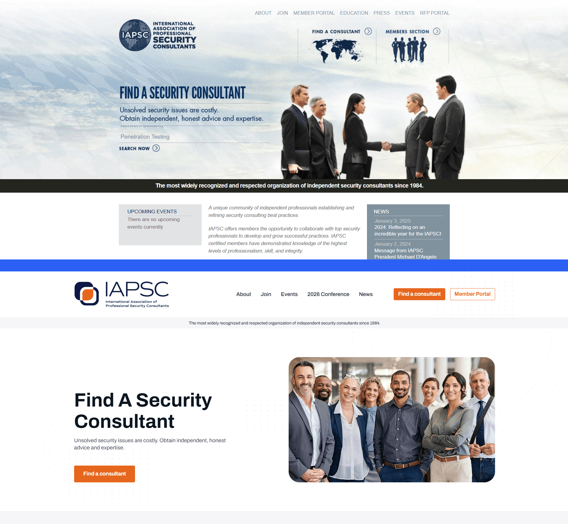 IAPSC CiviCRM dashboard